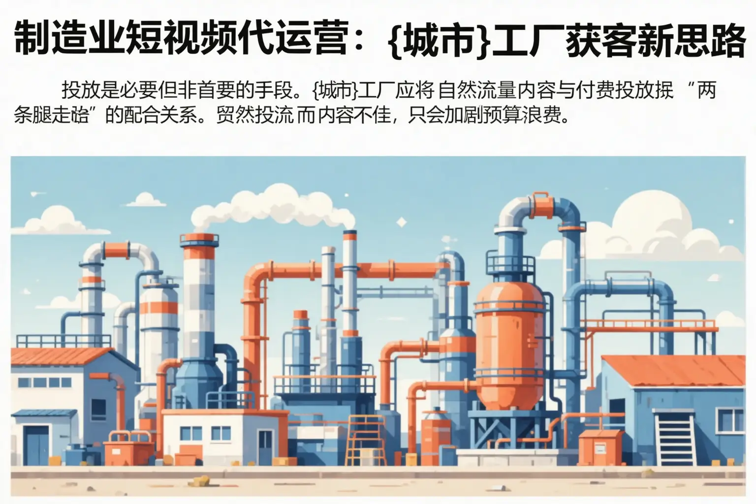 制造业短视频代运营:濉溪工厂获客新思路